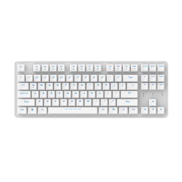 Belaidė mechaninė klaviatūra Dareu EK807G 24G balta