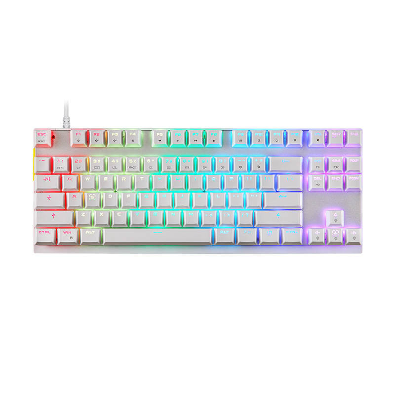 Mechaninė žaidimų klaviatūra Motospeed K82 RGB balta Mechaninė žaidimų klaviatūra Motospeed K82 RGB balta