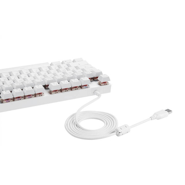 Mechaninė žaidimų klaviatūra Motospeed K82 RGB balta