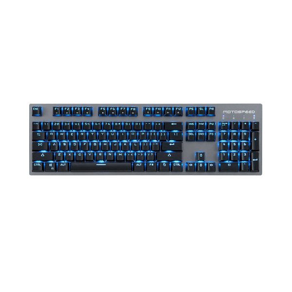 Belaidė mechaninė klaviatūra Motospeed GK89 24G juoda