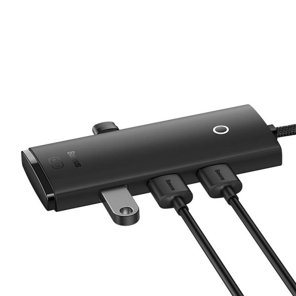 Hub 4in1 Baseus Lite Series USB iki 4x USB 30 1m juoda