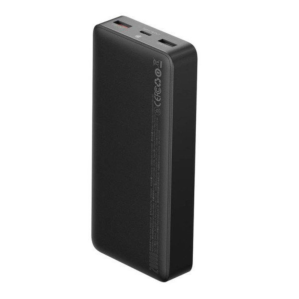 Powerbank Baseus Bipow 20000mAh 2x USB USB-C 25W juoda