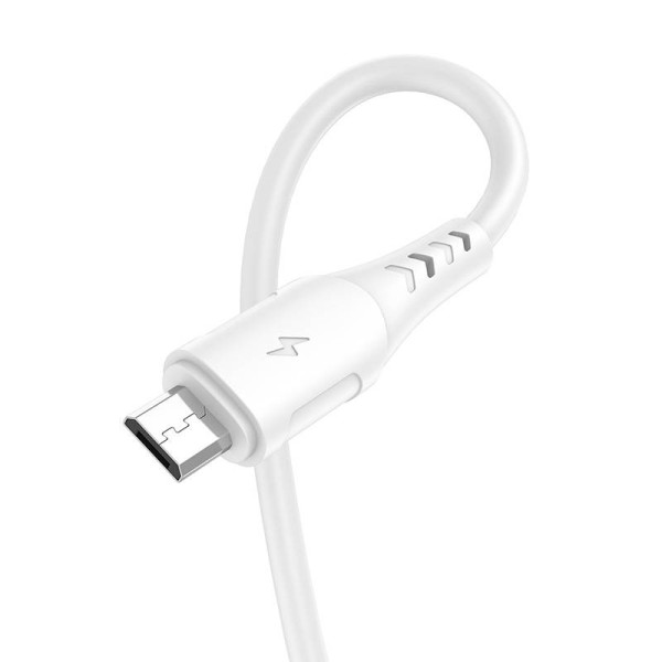 USB į mikro USB laidas Vipfan Colorful X12 3A 1m balta