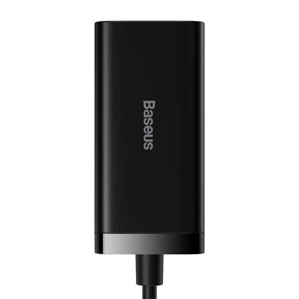 „Baseus GaN3 Pro“ sieninis įkroviklis 2xUSB-C + 2xUSB 100W juodas
