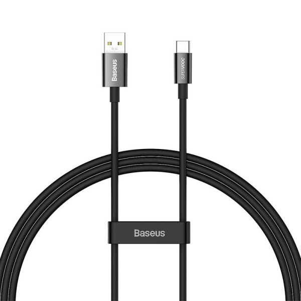 „Baseus Superior“ serijos kabelis iš USB į USB-C 65 W PD 1 m juodas