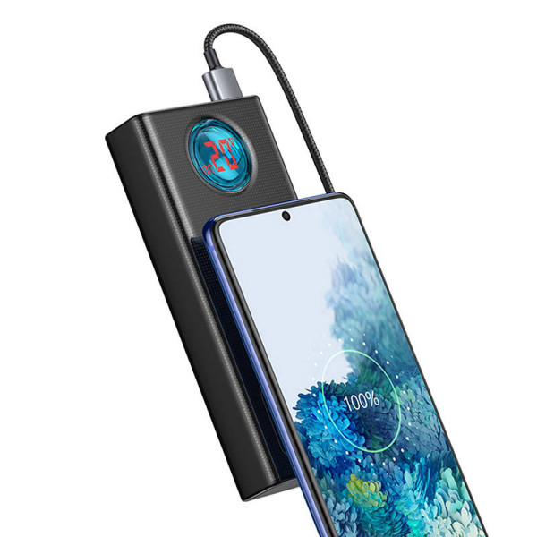 Powerbank Baseus Amblight 30000mAh 4xUSB USB-C 65W juoda