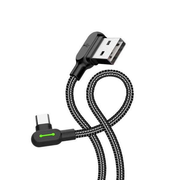 USB į USB-C laidas Mcdodo CA-5280 LED 05 m juodas