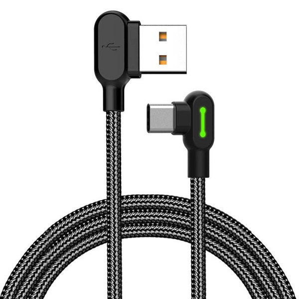 USB į USB-C laidas Mcdodo CA-5280 LED 18 m juodas