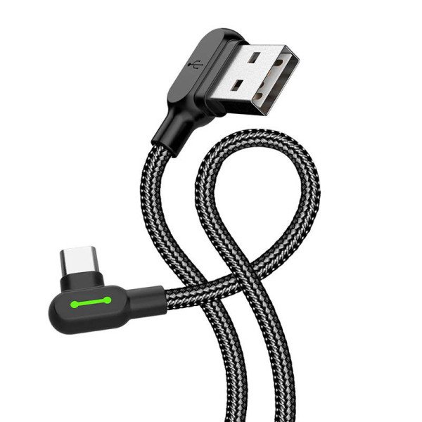 USB į USB-C laidas Mcdodo CA-5280 LED 18 m juodas