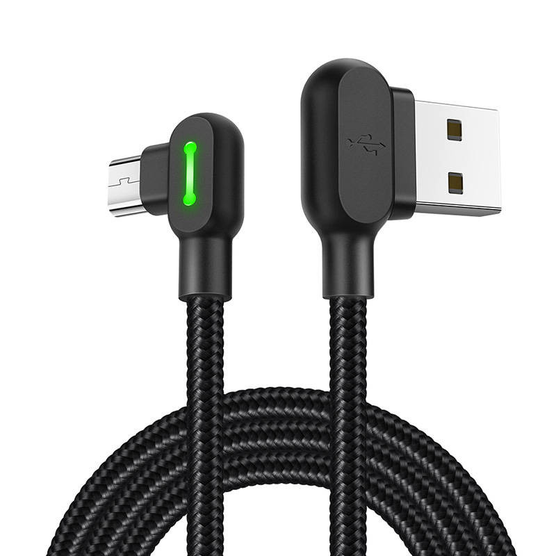 USB į mikro USB laidas Mcdodo CA-5280 LED 12 m juodas USB į mikro USB laidas Mcdodo CA-5280 LED 12 m juodas