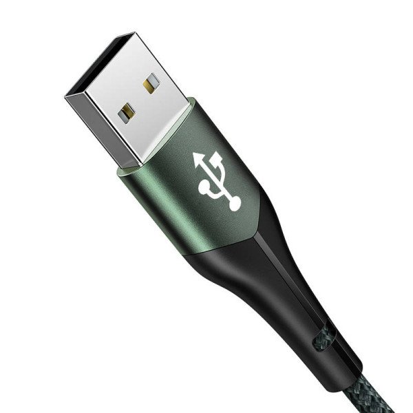 USB į USB-C Mcdodo Magnificence CA-7961 LED laidas 1 m žalias