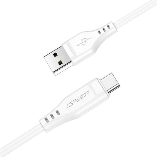 USB į USB-C Acefast C3-04 laidas 12 m baltas