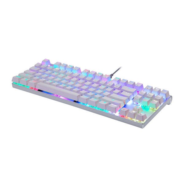 Mechaninė žaidimų klaviatūra Motospeed CK101 RGB balta