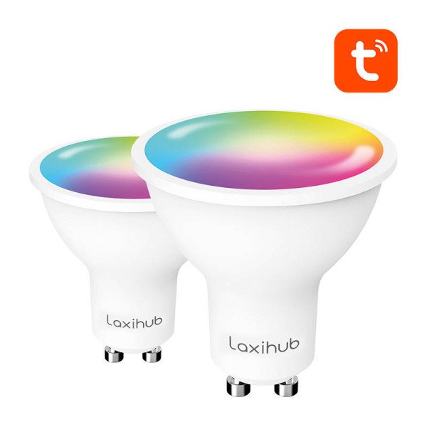 Išmanioji LED lemputė Laxihub LAGU10S 2 pakuotės WiFi Bluetooth Tuya