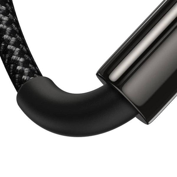 „Baseus“ volframo auksinis kabelis iš USB į USB-C 100 W 2 m juodas