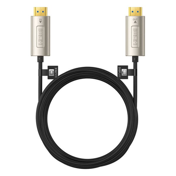 HDMI į HDMI Baseus didelės raiškos kabelis 10 m 4K juodas
