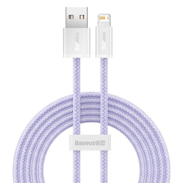 USB laidas skirtas Lightning Baseus Dynamic 2 Series 24A 2m violetinė