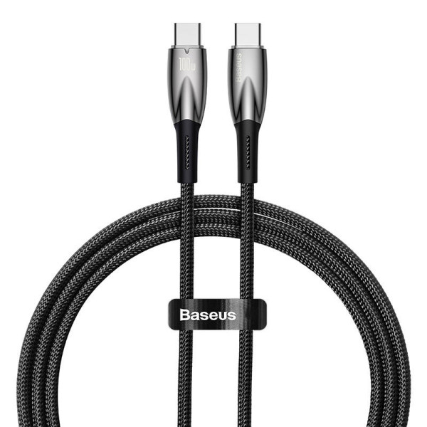 USB-C laidas skirtas USB-C Baseus Glimmer serijai 100 W 1 m juodas
