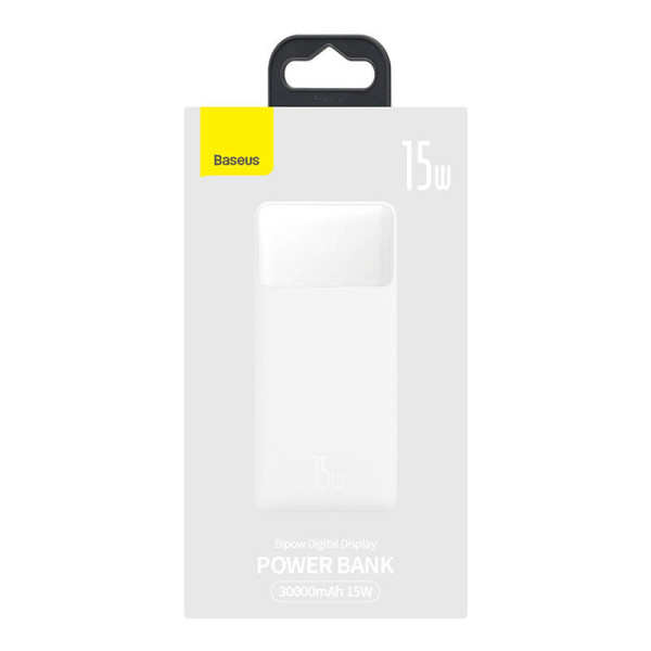Powerbank Baseus Bipow 30000mAh 15W balta