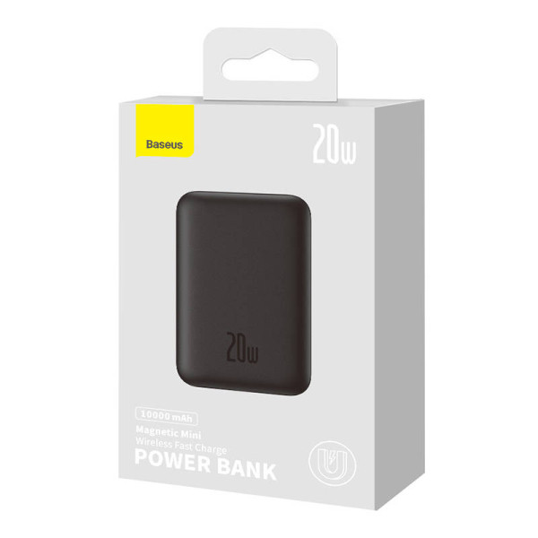 Powerbank Baseus Magnetic Mini 10000mAh USB-C 20W MagSafe juoda