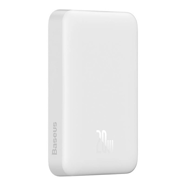 Powerbank Baseus Magnetic 10000mAh USB-C 20W MagSafe balta