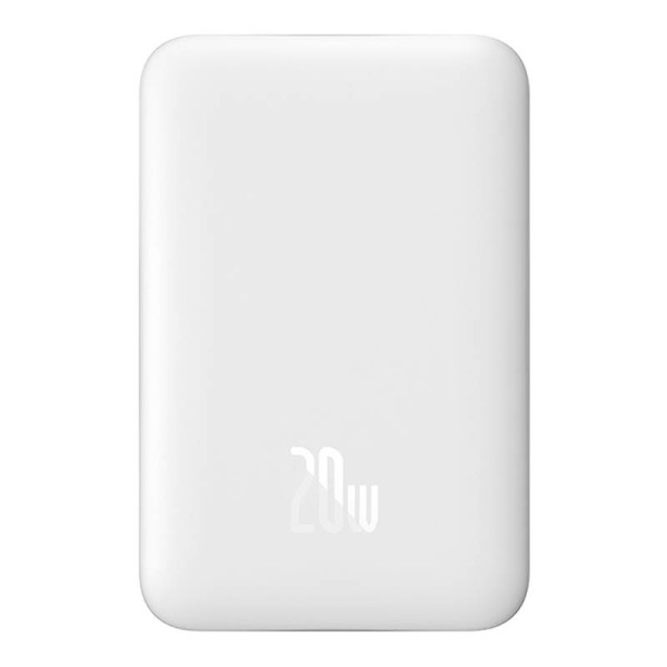 Powerbank Baseus Magnetic 10000mAh USB-C 20W MagSafe balta