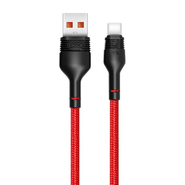 USB į USB-C laidas XO NB55 5A 1m raudonas