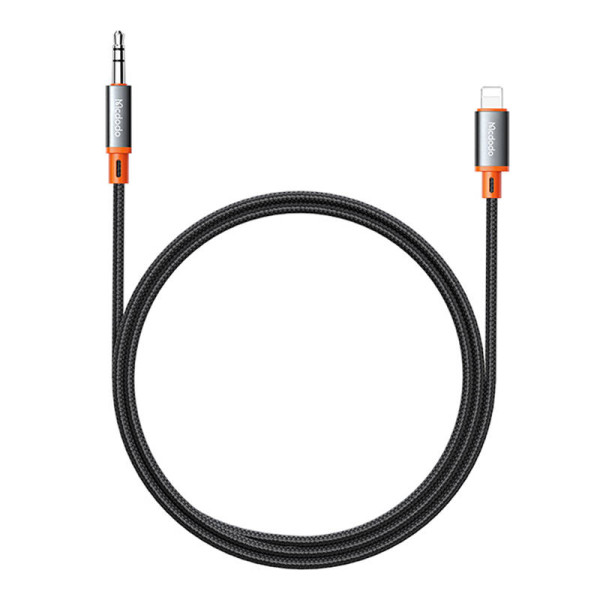 Kabelis Mcdodo CA-0780 Lightning iki 35 mm AUX mini lizdo 12 m juodas