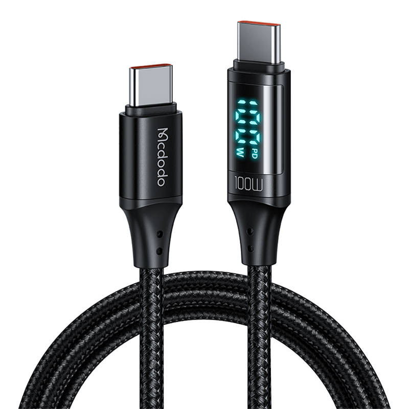 Kabelis Mcdodo CA-1100 USB-C į USB-C 100 W 12 m juodas Kabelis Mcdodo CA-1100 USB-C į USB-C 100 W 12 m juodas