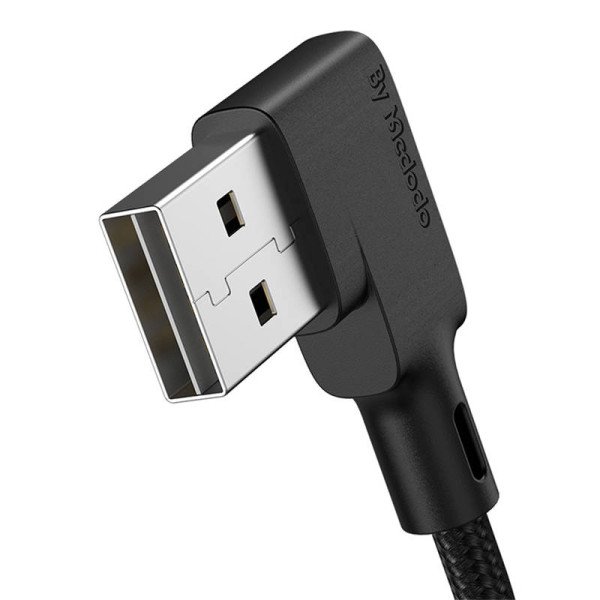 USB prie Lightning kabelis Mcdodo CA-7300 kampinis 18 m juodas