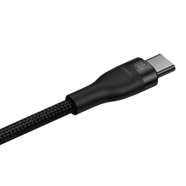 2in1 USB laidas Baseus Flash Series USB-C do USB-C 100W 15m juodas