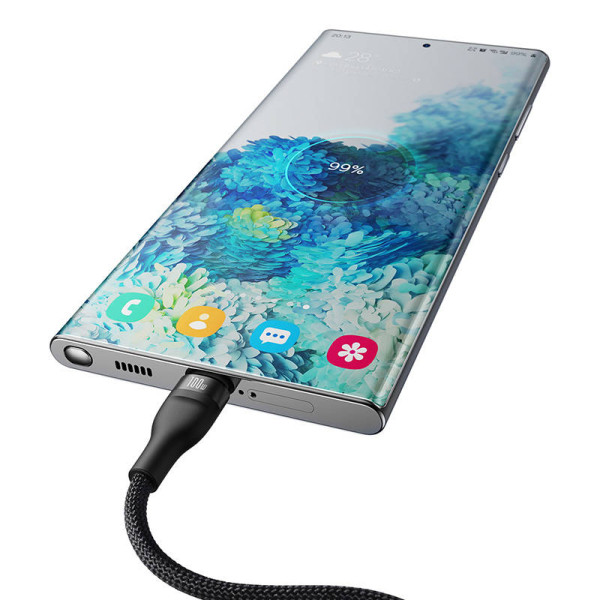 2in1 USB laidas Baseus Flash Series USB-C do USB-C 100W 15m juodas