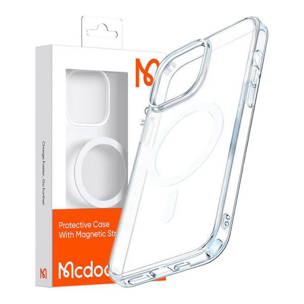 Skaidrus magnetinis dėklas Mcdodo PC-1890 skirtas iPhone 12/12 Pro Magsafe