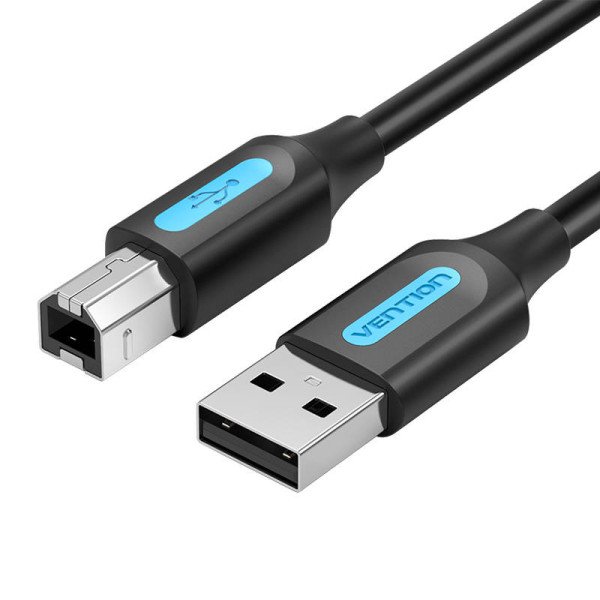 USB 20 A–B laidas COQBD 05 m juodas