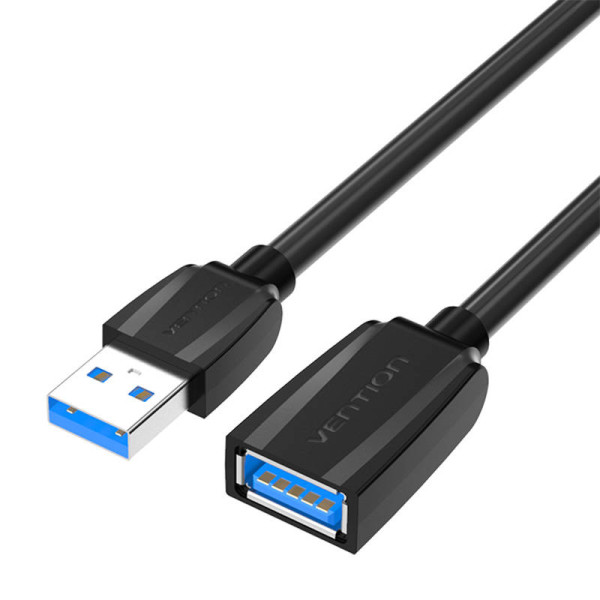 Prailginimo kabelis USB 30 kištukinis USB į moterišką ventiliaciją VAS-A45-B200 2m juodas
