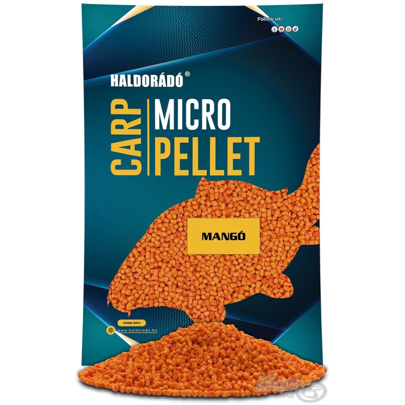 Peletės HALDORÁDÓ karpių mikro granulės - mango
