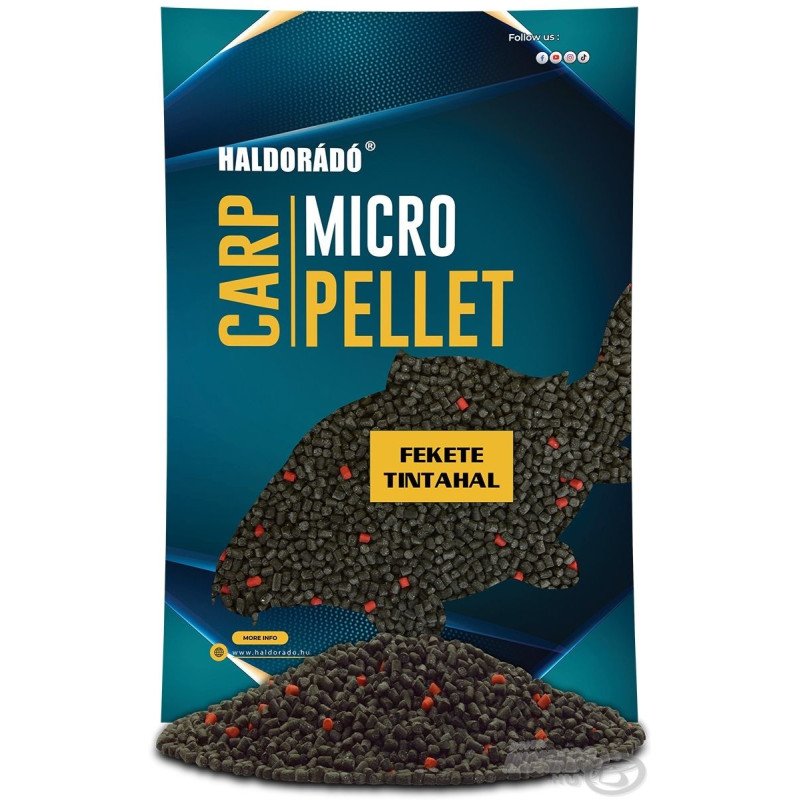 Peletės HALDORADÓ Carp Micro Granul - Juodasis kalmaras