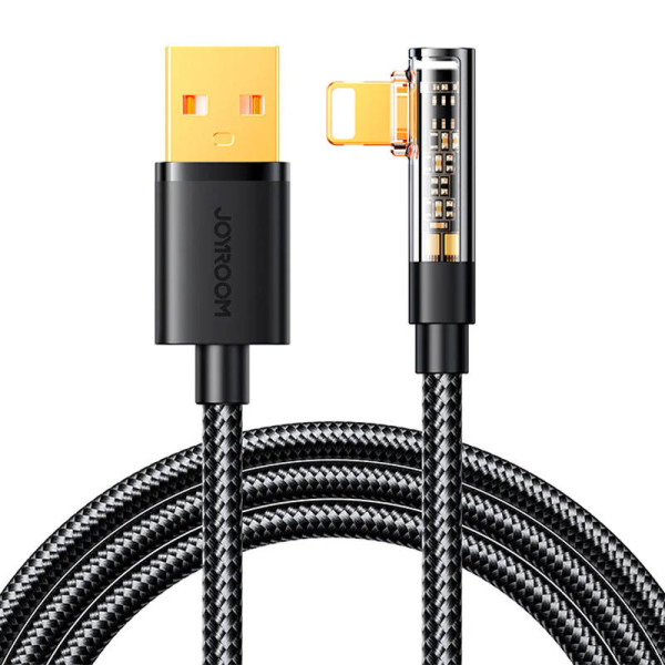 Kampinis kabelis prie USB-A / Lightning / 12 m Joyroom S-UL012A6 juodas