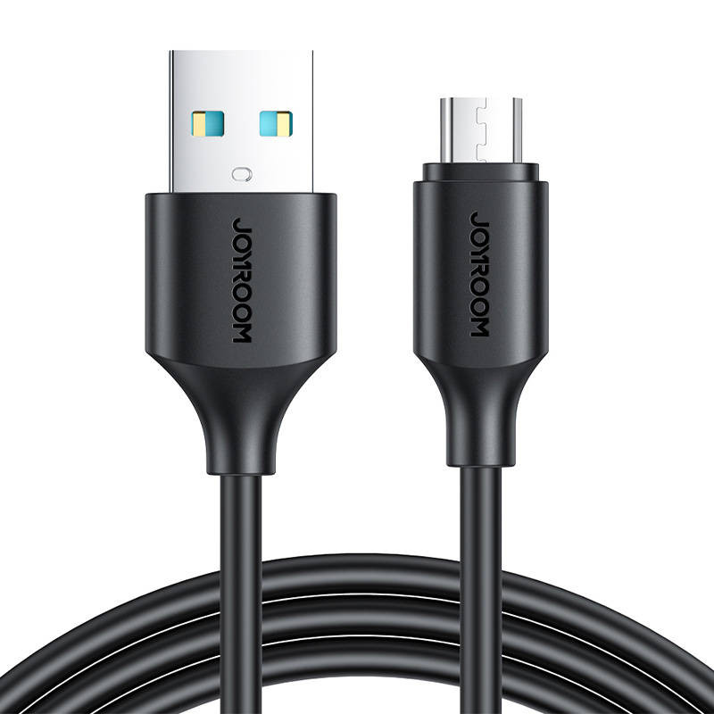 Kabelis prie Micro USB-A / 24A / 1m Joyroom S-UM018A9 juodas Kabelis prie Micro USB-A / 24A / 1m Joyroom S-UM018A9 juodas
