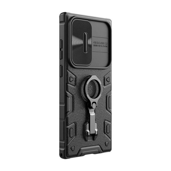 Nillkin CamShield Armor Pro dėklas skirtas Samsung Galaxy S23 Ultra juodas