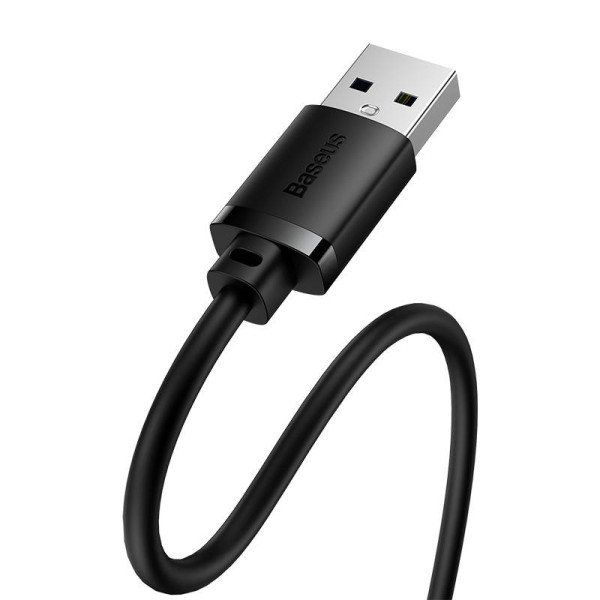 USB 30 prailginimo kabelis „Baseus“ vyriškas – moteriškas „AirJoy“ serija 05 m juodas