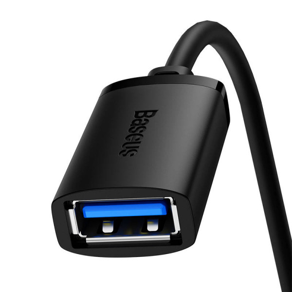 USB 30 prailginimo kabelis „Baseus“ iš patino į moterišką „AirJoy“ serija 3 m juodas