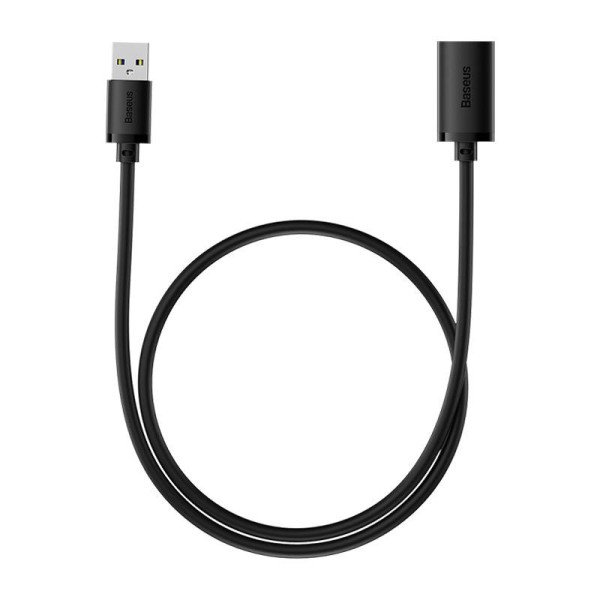 USB 20 prailginimo kabelis „Baseus“ vyriškas – moteriškas „AirJoy“ serija 05 m juodas