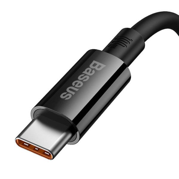 USB laidas per USB-C Baseus Superior 100W 1m juodas