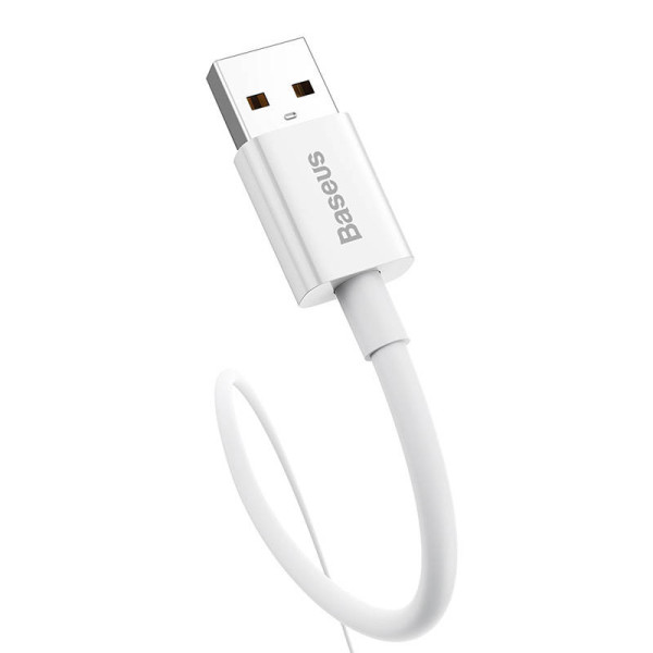USB laidas per USB-C Baseus Superior 100W 025m baltas
