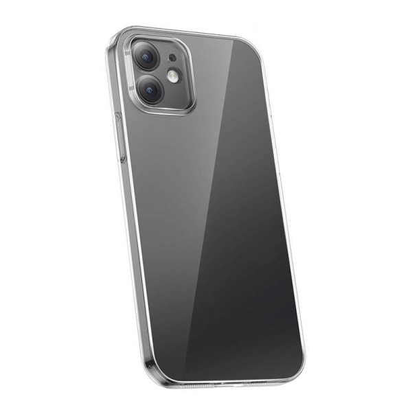 Permatomo dėklo ir grūdinto stiklo rinkinys „Baseus Corning“ skirtas „iPhone 12“
