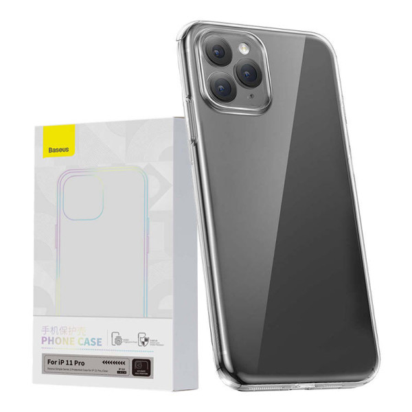 Skaidrus dėklas Baseus Simple skirtas iPhone 11 Pro