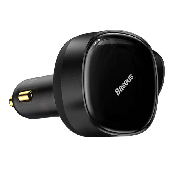 Automobilinis įkroviklis Baseus Enjoyment su USB-C laidu 33W juodas