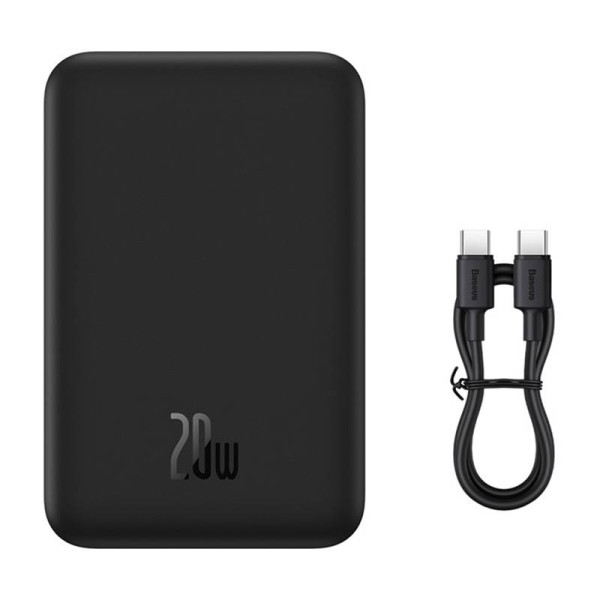 Powerbank Baseus Magnetic Mini 20000mAh USB-C 20W MagSafe juoda