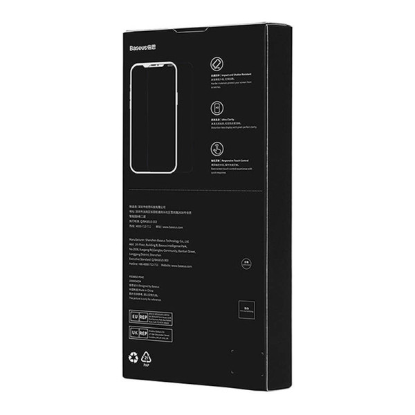 „Baseus Crystal Privacy Protection“ 03 mm grūdintas stiklas skirtas „iPhone X/XS“